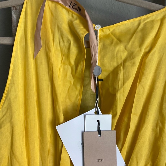 NWT yellow ☀️ dress #21 size US6 - Picture 9 of 12